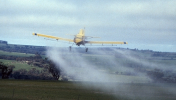 Aerial crop spraying